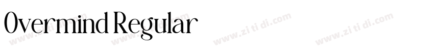Overmind Regular字体转换 Overmind Regular字体转换